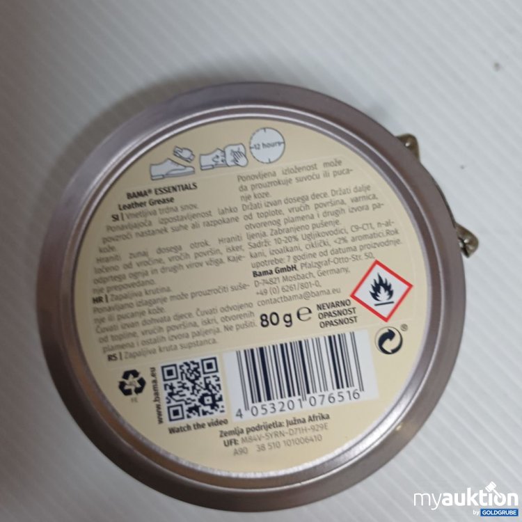 Artikel Nr. 933734 Artikel Nr. 933734: BAMA Leather Grease 80 g