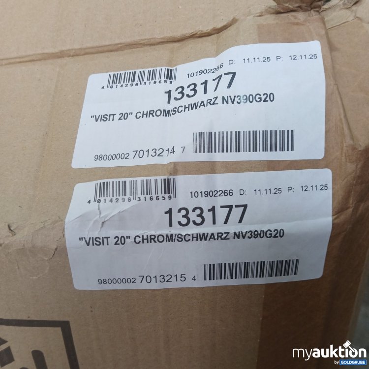 Artikel Nr. 969734: Visit 20" Stuhlset 2er chrom/schwarz NV390G20