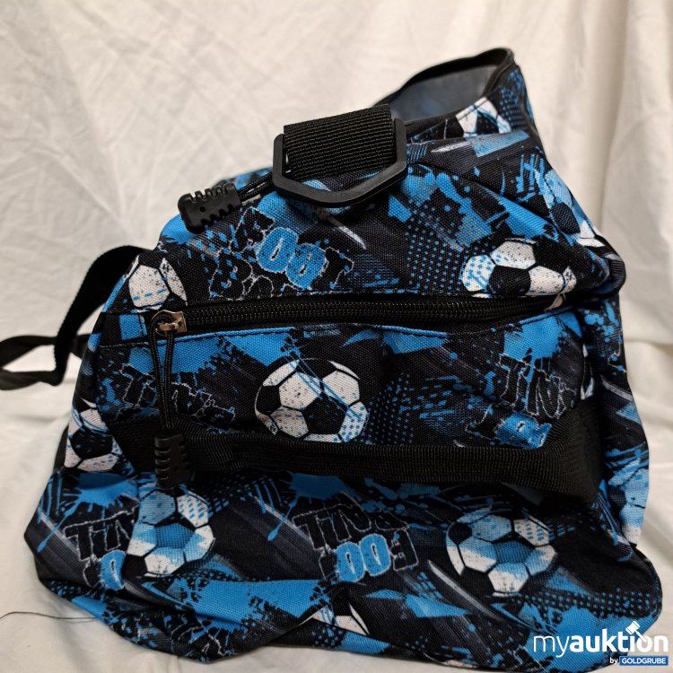 Artikel Nr. 815735: Fußballtasche mit Tragegurt und 2 Seitenfächern blau "Foot Ball", 50cm