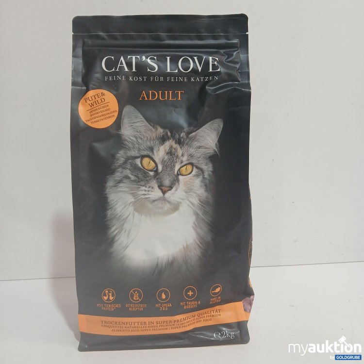 Artikel Nr. 855735: Cats Love Adult Trockenfutter Pute&Wild 2kg 