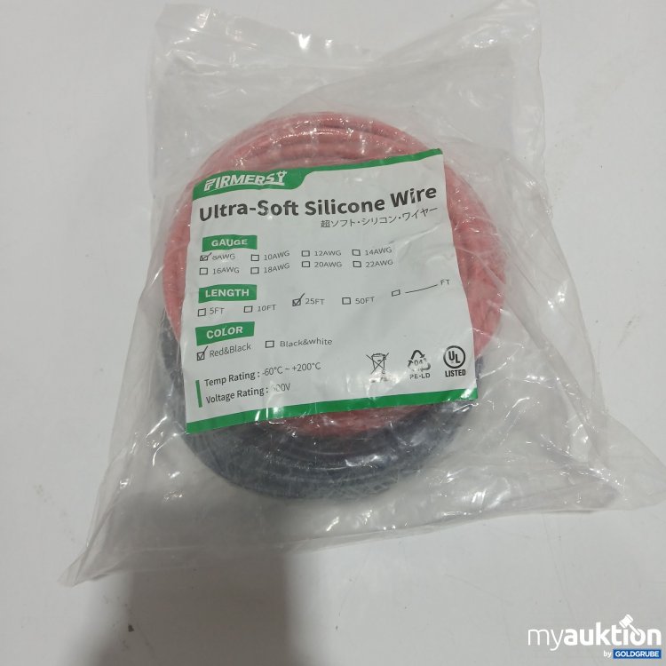 Artikel Nr. 874735: Firmerst Ultra-Soft Silicone Wire 8AWG 25Ft 600V 2x