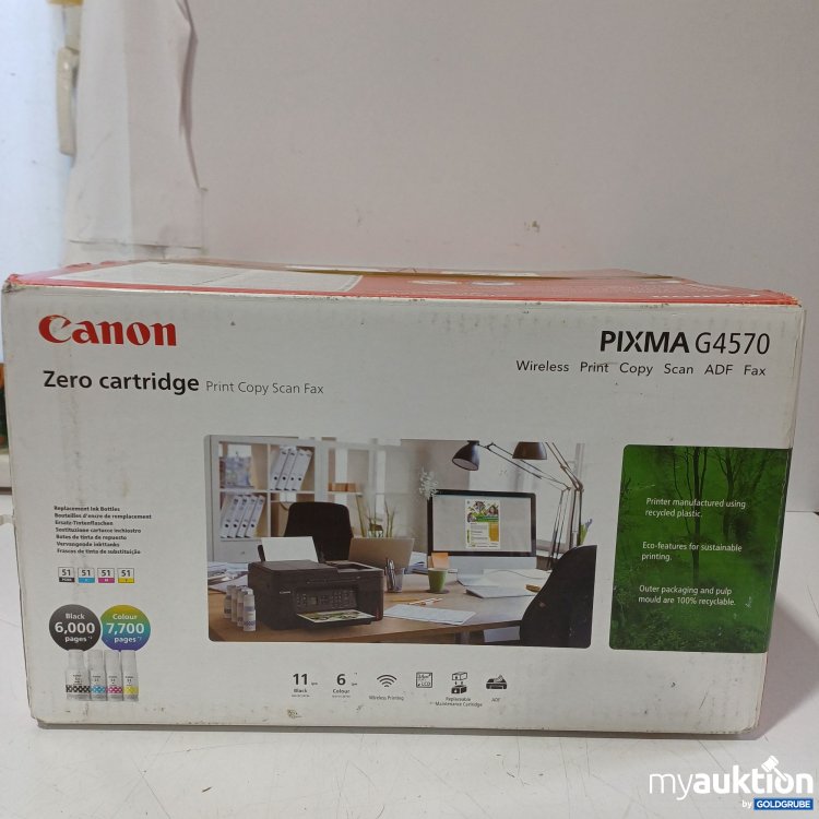 Artikel Nr. 446736 Artikel Nr. 446736: Canon Zero Cartridge Print Copy Scan Fax PIXMA G4570