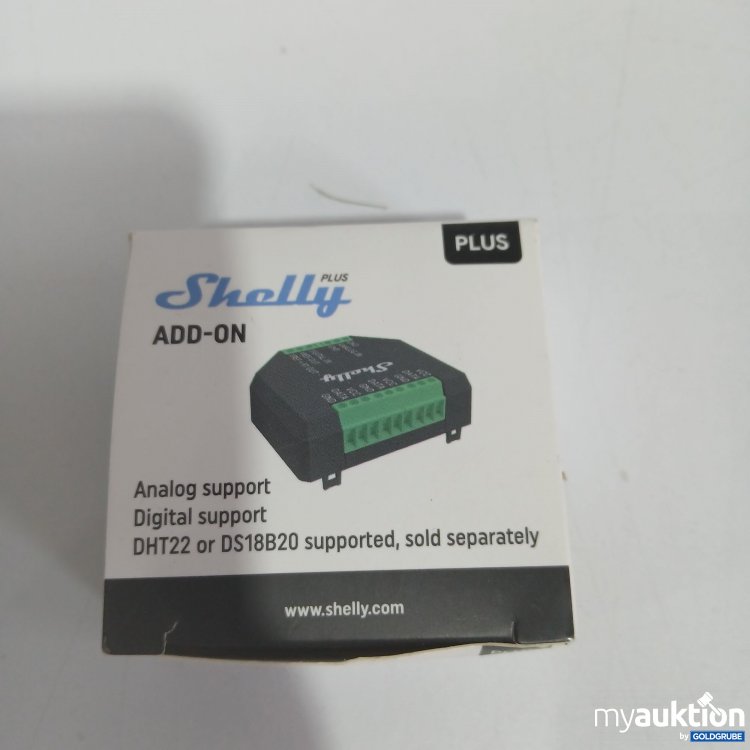 Artikel Nr. 827736 Artikel Nr. 827736: Shelly Add-on Analog Support DHT22 or DS18B20 supported, Sold separately