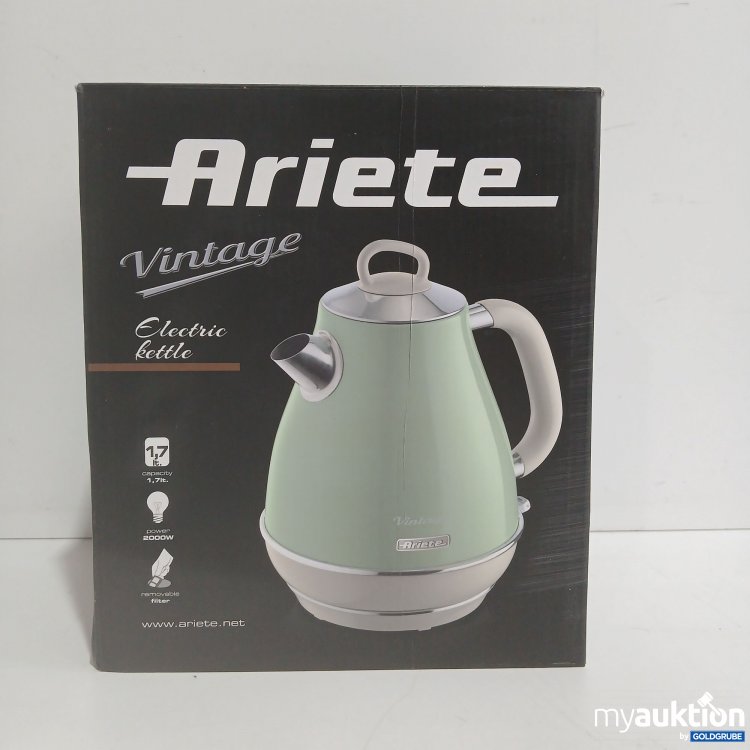 Artikel Nr. 904736: Ariete Vintage Electric Kettle cream/Green 