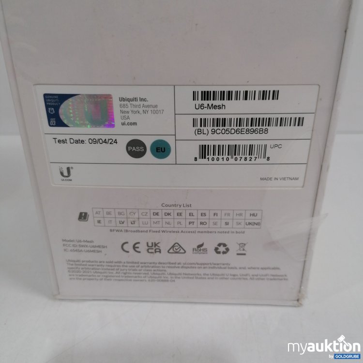 Artikel Nr. 859737 Artikel Nr. 859737: UniFi Mesh U6