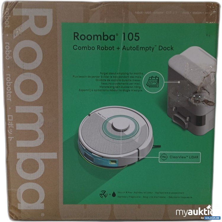 Artikel Nr. 921737: iRobot Roomba 105 Combo Roboterstaubsauger Art.No. Y361243 Modell RCC-Y2