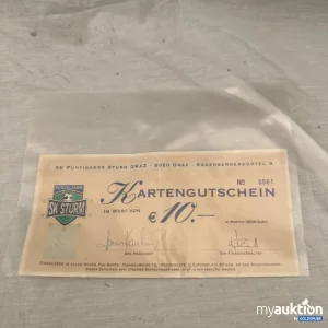 Auktion SK Sturm Karten Gutschein im Wert von zehn Euro