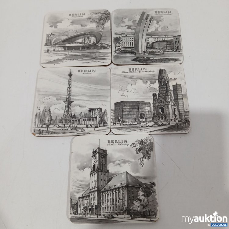 Artikel Nr. 883738: Schubert Untersetzer  Berlin 5x