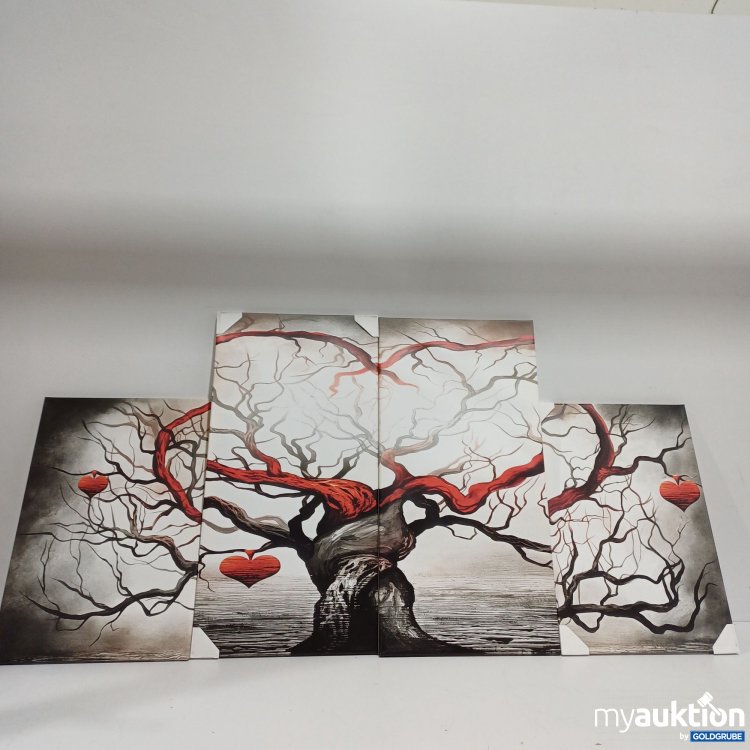 Artikel Nr. 960738: Leinwand Bild Set 4tlg. 2x(80x40cm) 2x(60x40cm) 