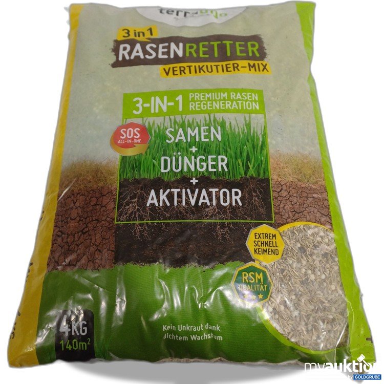 Artikel Nr. 962738: Terrauno 3in1 Rasenretter Vertikutier Mix 4kg 
