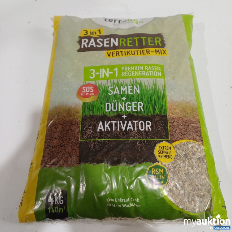 Artikel Nr. 962738: Terrauno 3in1 Rasenretter Vertikutier Mix 4kg 
