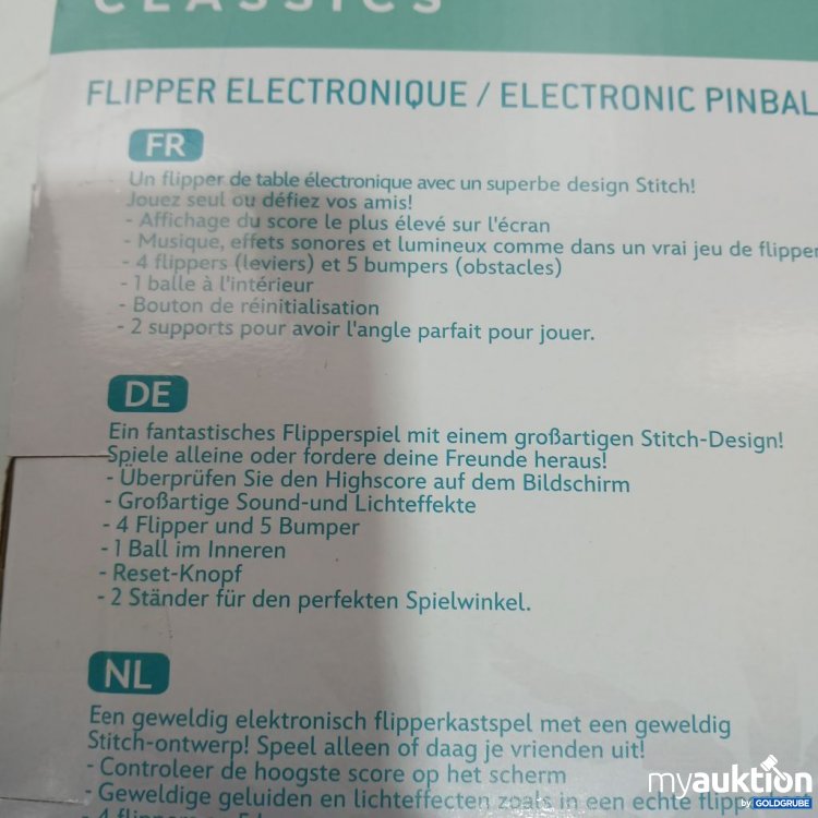 Artikel Nr. 967738: Disney Lexibook Elektronischer Flipper JG610D