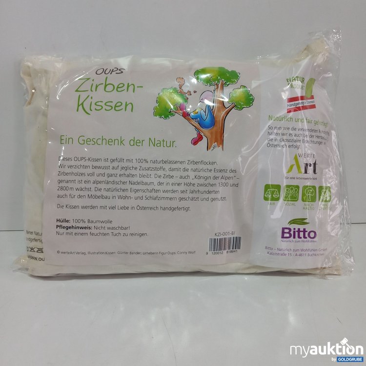 Artikel Nr. 360739 Artikel Nr. 360739: Oups Zirbenkissen Schön, daß es dich gibt