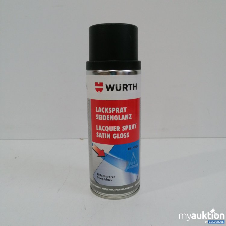 Artikel Nr. 437739: Würth Lackspray Seidenglanz Tiefschwarz RAL9005