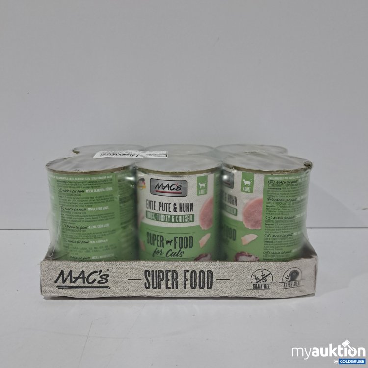 Artikel Nr. 808739 Artikel Nr. 808739: Mac's Katzenfutter Ente, Pute u. Huhn 6x400g