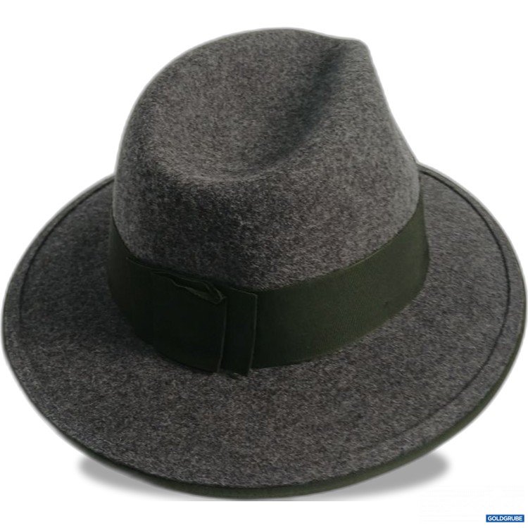 Artikel Nr. 961739: Handler Hut Grau mit grünem Band