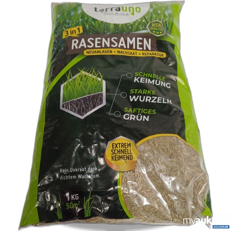 Artikel Nr. 962739: Terrauno 3in1 Rasensamen 1kg 
