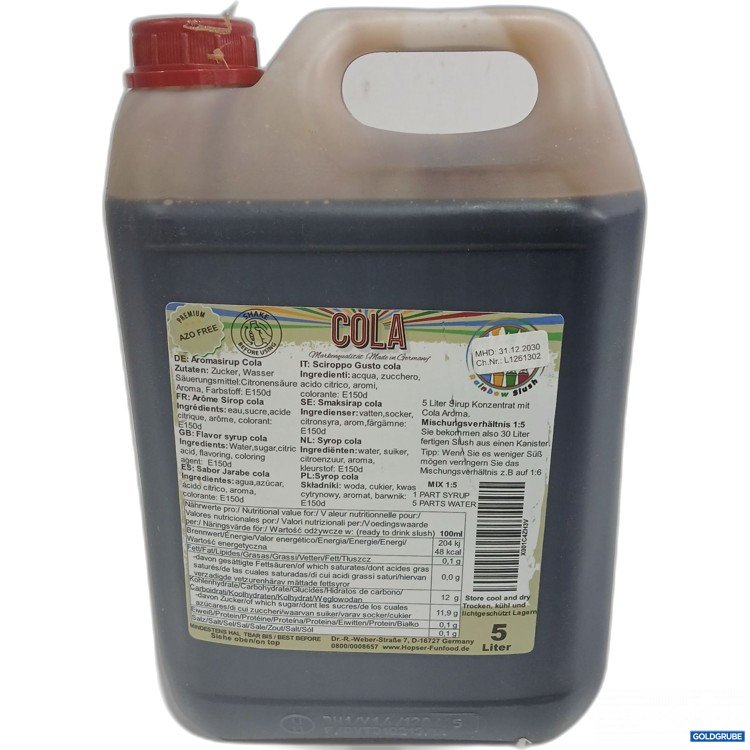 Artikel Nr. 977739 Artikel Nr. 977739: Aromasirup Cola 5L