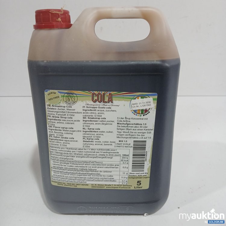 Artikel Nr. 977739 Artikel Nr. 977739: Aromasirup Cola 5L
