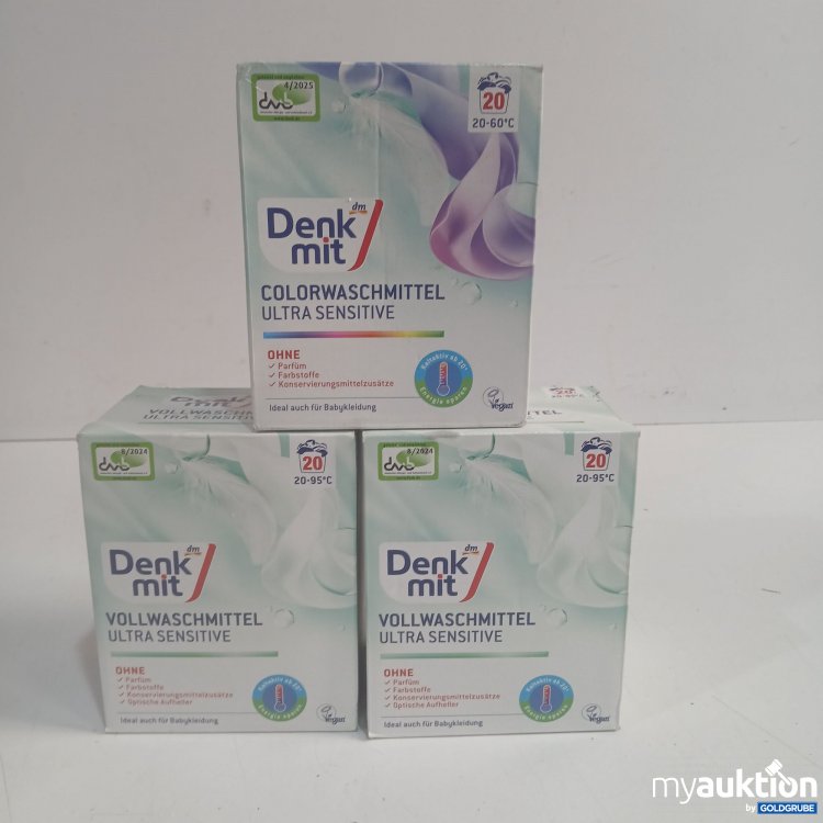 Artikel Nr. 952740: Denk mit Waschmittel 3x1,35kg 