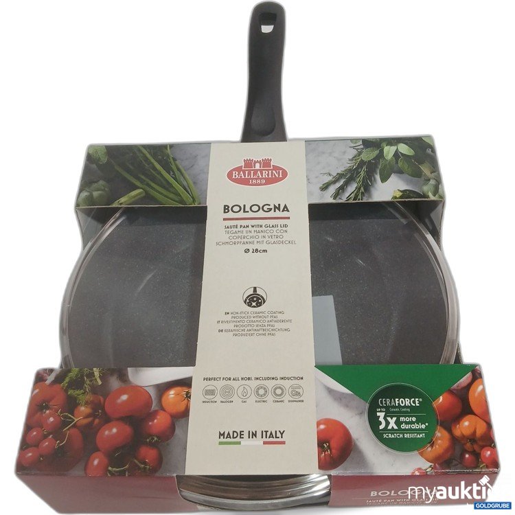 Artikel Nr. 986740: Ballarini Bologna Schmorrpfanne mit Glasdeckel ø28cm 