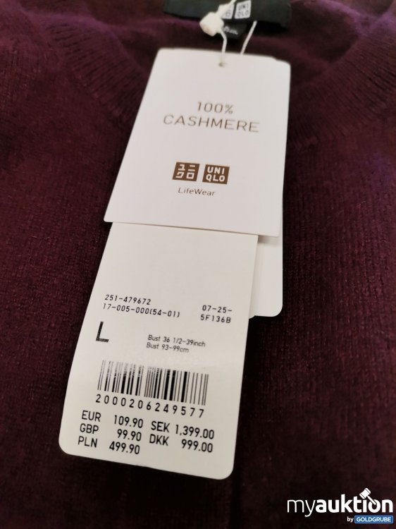 Artikel Nr. 434741 Artikel Nr. 434741: Uniqlo 100% Cashmere Strickjacke