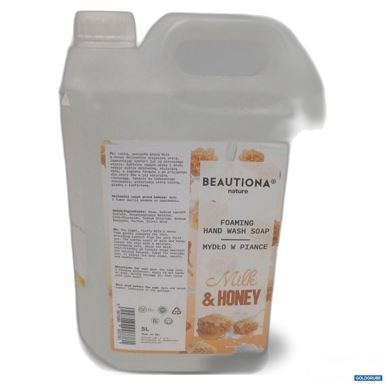 Artikel Nr. 465741: Beautiona nature Foaming Hand Wash Soap Milk & Honey 5L