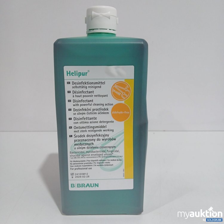 Artikel Nr. 820741 Artikel Nr. 820741: Helipur Desinfektionsmittel selbsttätig reinigend 1000ml