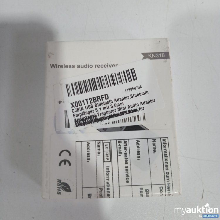 Artikel Nr. 827741 Artikel Nr. 827741: Wireless Audio receiver KN318