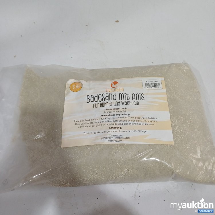 Artikel Nr. 962741: Eivolution Badesand mit Anis für Hühner und Wachteln 8kg 