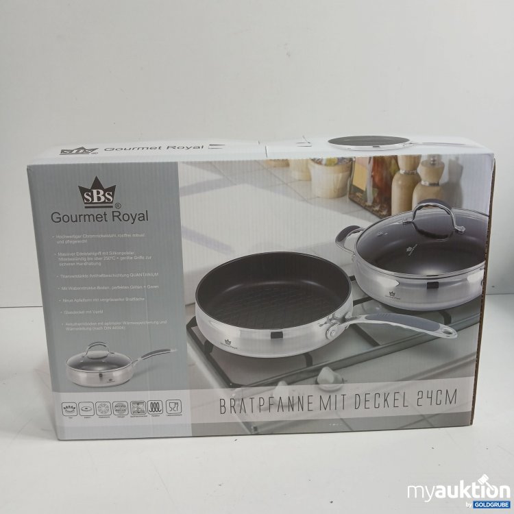 Artikel Nr. 968741: SBS Gourmet Royal Bratpfanne mit Deckel 24cm 