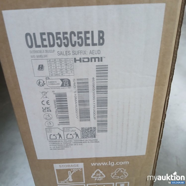 Artikel Nr. 986741 Artikel Nr. 986741: LG Oled C5 139cm OLED55C5ELB