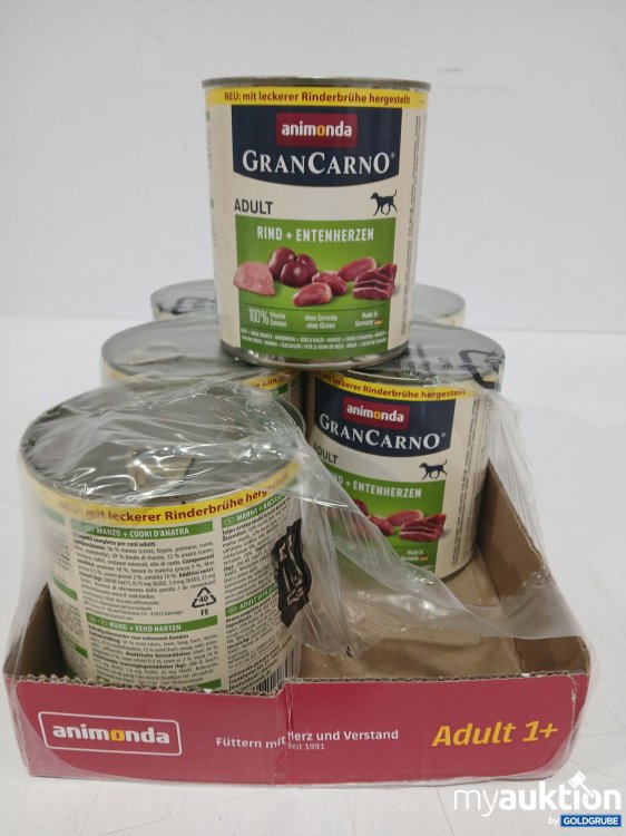 Artikel Nr. 990741 Artikel Nr. 990741: ANIMONDA GranCarno Adult Rind + Entenherzen 6x je 800g