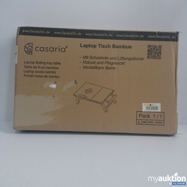 Artikel Nr. 442742 Artikel Nr. 442742: Casaria Laptop Tisch Bambus 106908