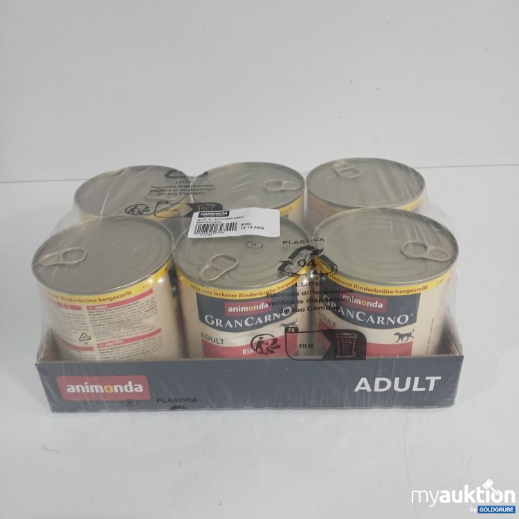 Artikel Nr. 824742: Animonda Grancarno Adult Hunfefutter Rind 6x800g