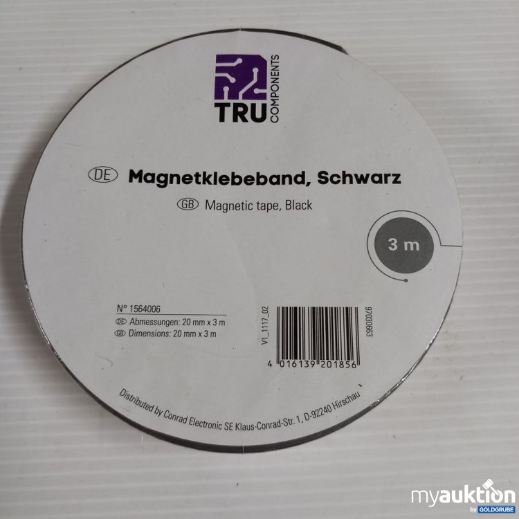 Artikel Nr. 920742: TRU Magnetklebeband Schwarz 3 m