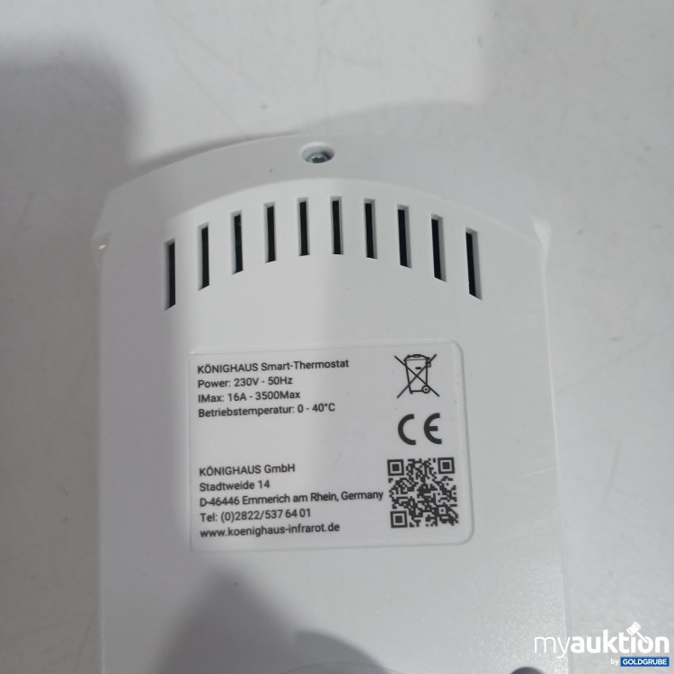Artikel Nr. 440743: Königshaus Smart Thermostat 230V - 50Hz 