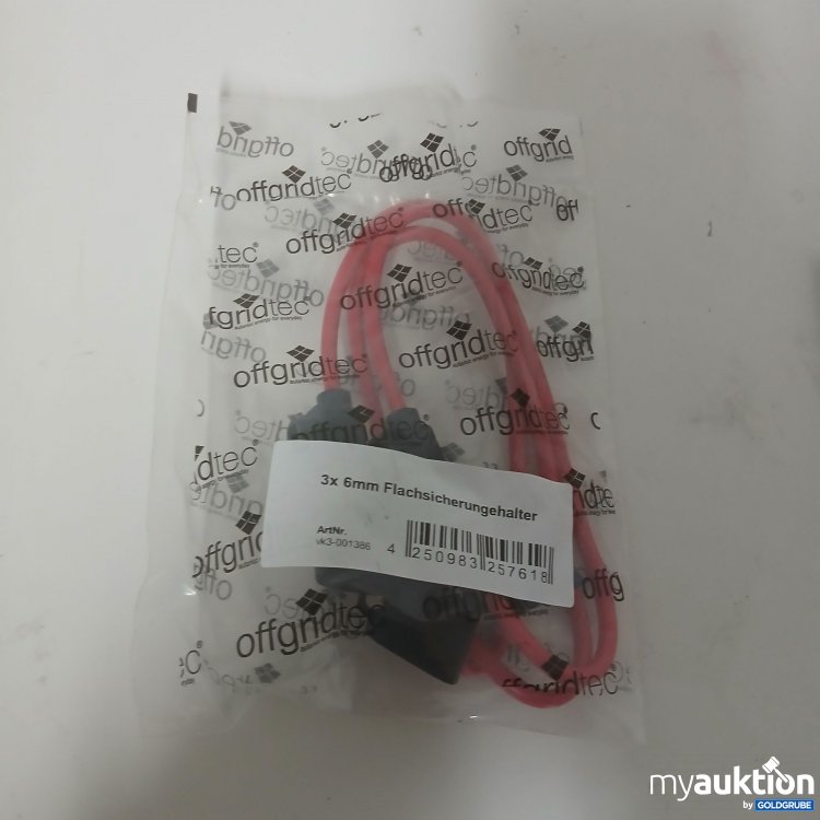 Artikel Nr. 916743: OffgridTec 3 x6mm Flachsicherungehalter