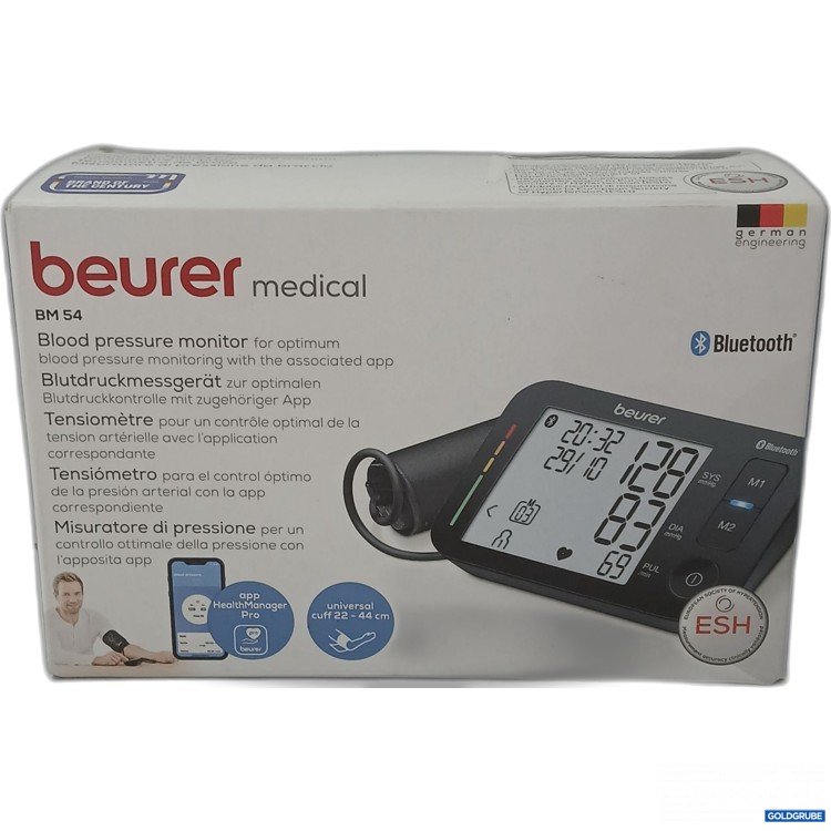 Artikel Nr. 921743: Beurer BM 54 Oberarm-Blutdruckmessgerät mit Bluetooth-Funktion Art.No. 655.12
