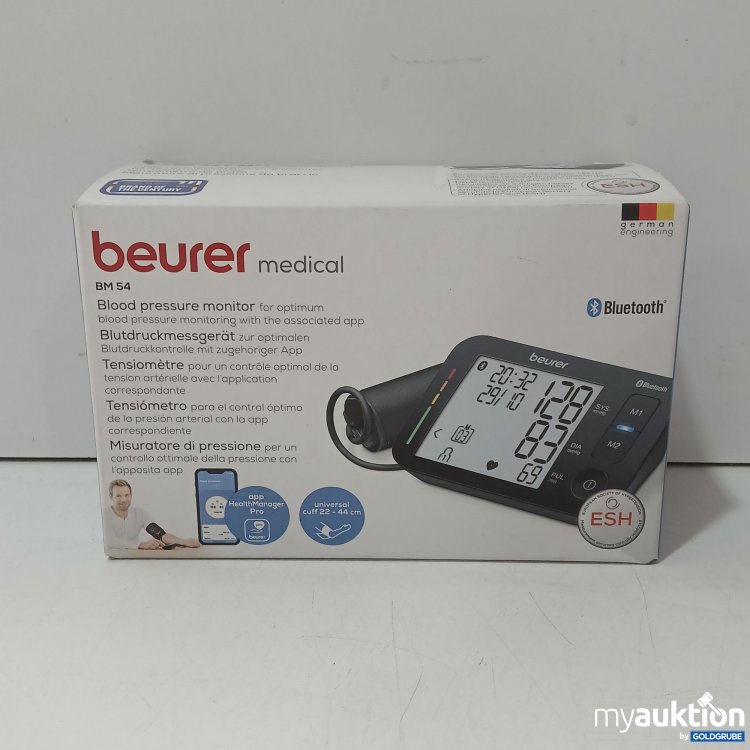 Artikel Nr. 921743: Beurer BM 54 Oberarm-Blutdruckmessgerät mit Bluetooth-Funktion Art.No. 655.12
