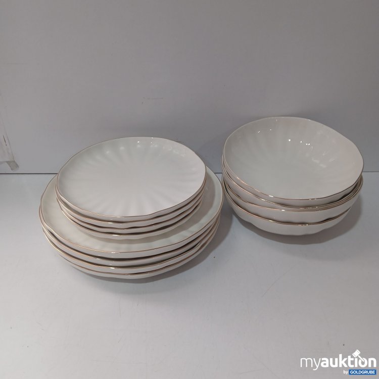 Artikel Nr. 958743: Geschirrset aus Porzellan 12-Teilig Art.No. DEL0CZO01-107