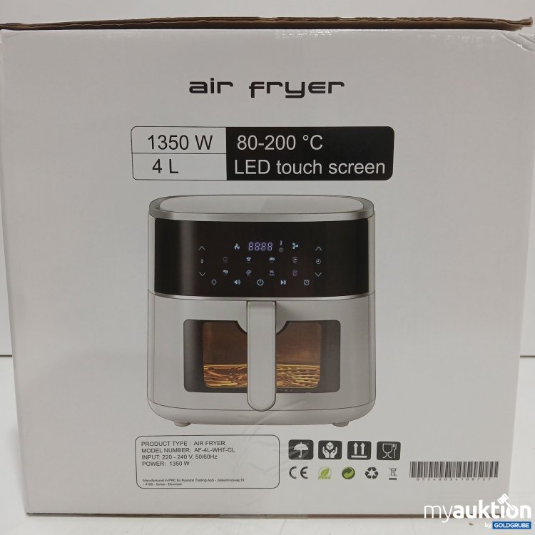 Artikel Nr. 967743: Onyx Cookware air Fryer 4l Model: AF-4l-WHT-Cl 