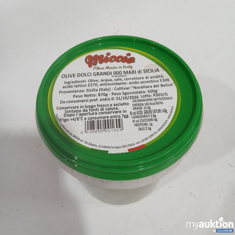 Artikel Nr. 977743 Artikel Nr. 977743: Miccio Olive Dolci Grandi Maxi di Sicilia 500g