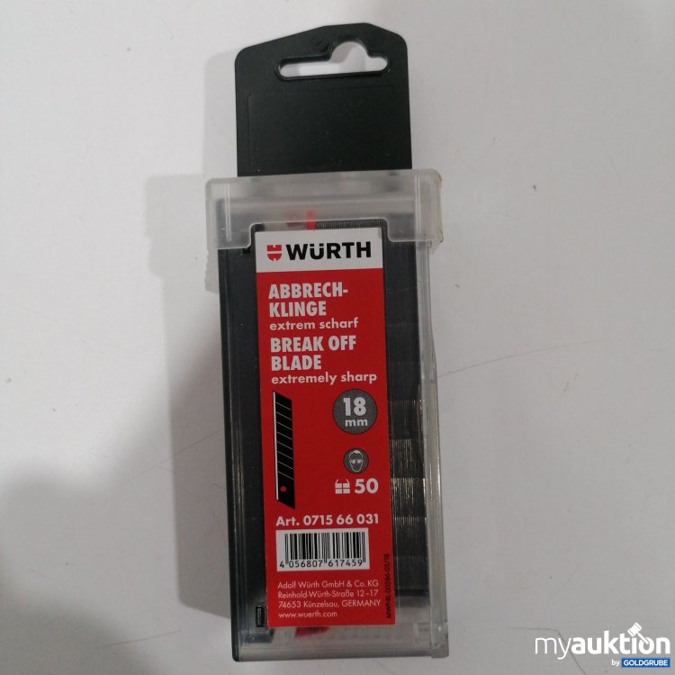 Artikel Nr. 898744 Artikel Nr. 898744: Würth Abbrechklingen 18mm 50Stk