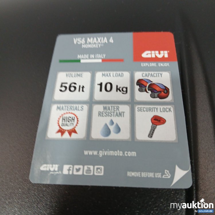 Artikel Nr. 954744: GIVI Maxia 4 Motorrad Topcase 56 Liter 