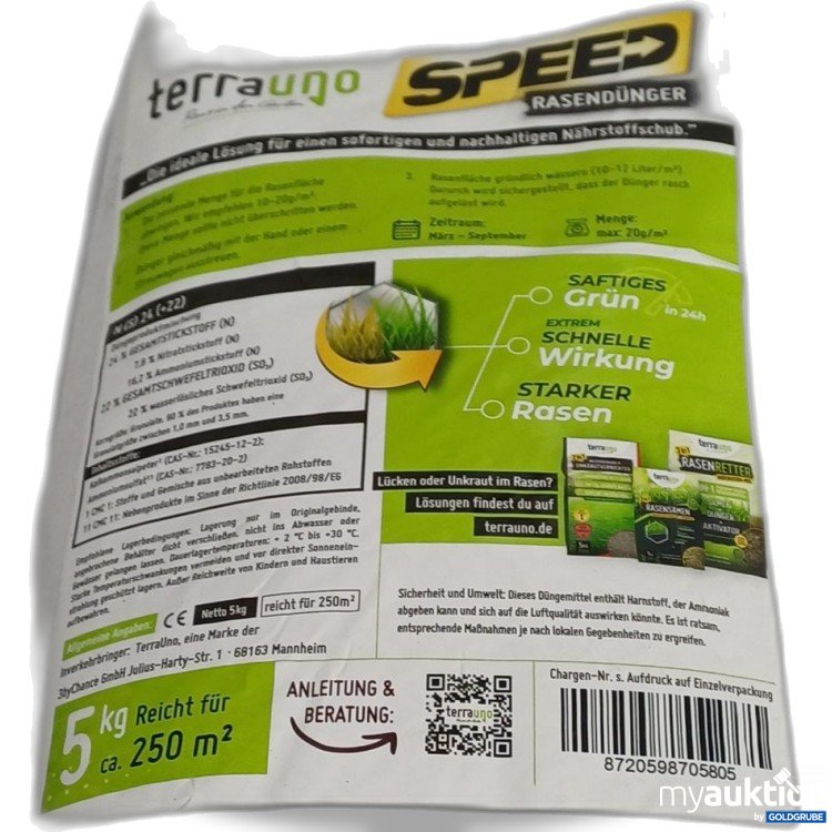 Artikel Nr. 962744: Terrauno Speed Rasendünger 5kg 