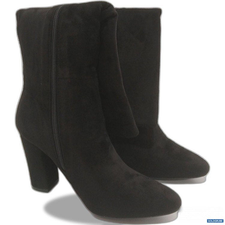 Artikel Nr. 971744: Schwarze Damen Stiefel 888- Schwarz Samt Größe: 38 