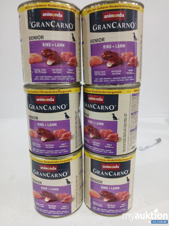 Artikel Nr. 990744 Artikel Nr. 990744: ANIMONDA GranCarno Senior Rind + Lamm 6x je 800g
