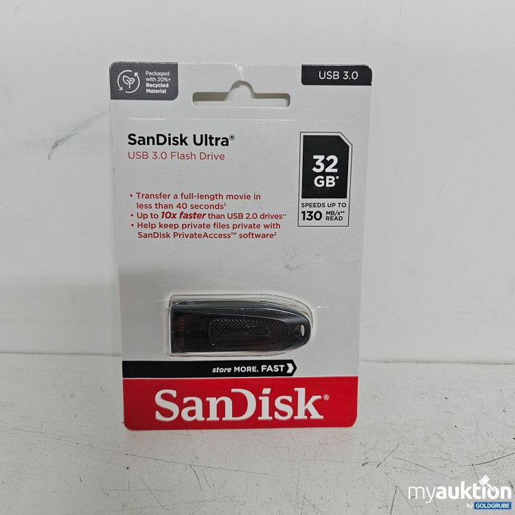 Artikel Nr. 398745 Artikel Nr. 398745: SanDisk Ultra USB 3.0 Flash Drive 32GB