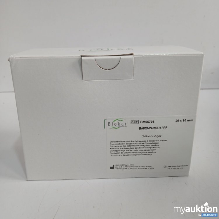 Artikel Nr. 951745: Biokar Keimzahl von koagulase-poitiven Staphylokokken 20x90mm 